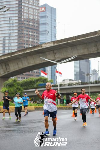 Race photo from Smartfren Run 2024