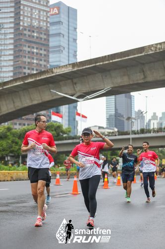 Race photo from Smartfren Run 2024