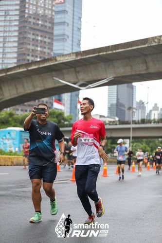Race photo from Smartfren Run 2024