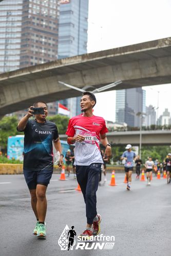 Race photo from Smartfren Run 2024