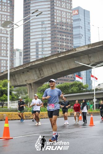 Race photo from Smartfren Run 2024
