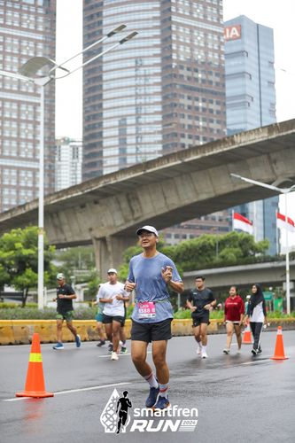 Race photo from Smartfren Run 2024