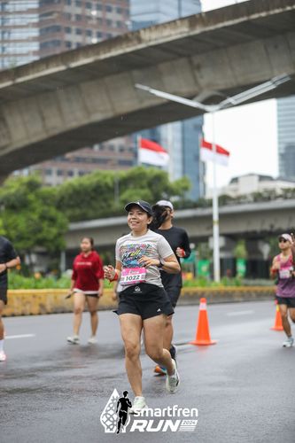 Race photo from Smartfren Run 2024