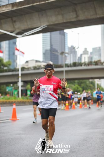Race photo from Smartfren Run 2024