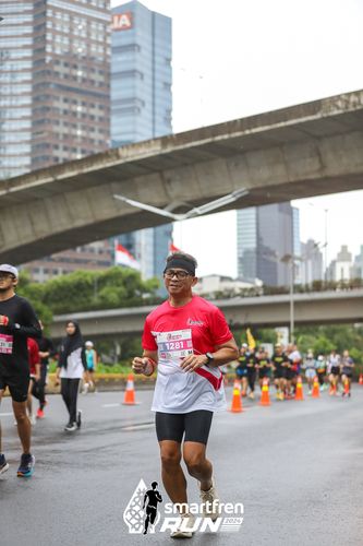 Race photo from Smartfren Run 2024