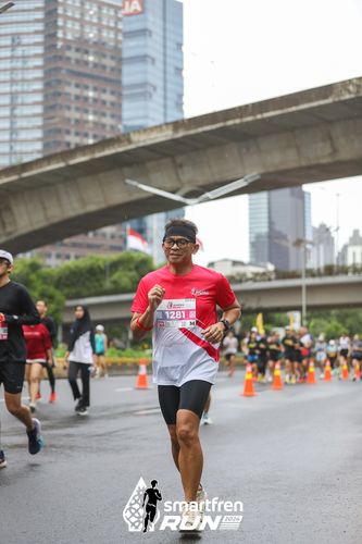 Race photo from Smartfren Run 2024