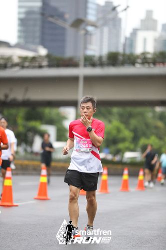Race photo from Smartfren Run 2024