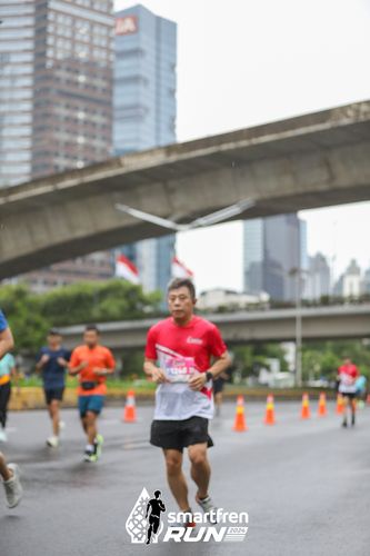 Race photo from Smartfren Run 2024