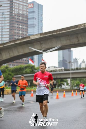 Race photo from Smartfren Run 2024