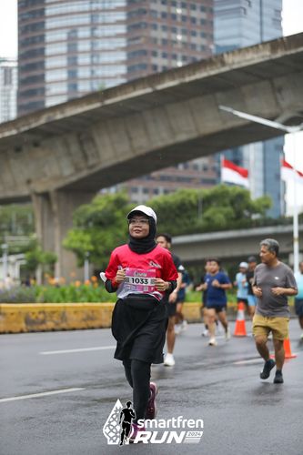 Race photo from Smartfren Run 2024