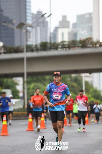 Race photo from Smartfren Run 2024