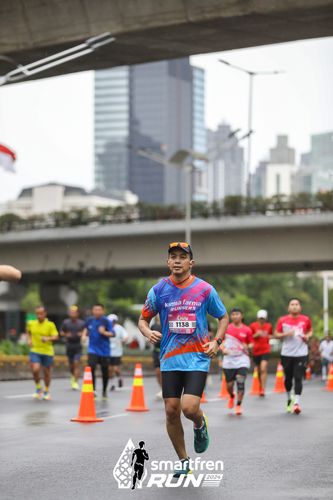 Race photo from Smartfren Run 2024