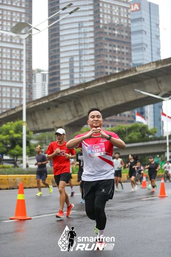 Race photo from Smartfren Run 2024