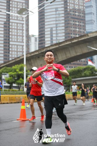 Race photo from Smartfren Run 2024