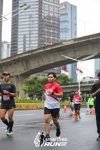 Race photo from Smartfren Run 2024