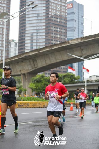Race photo from Smartfren Run 2024