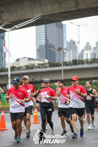 Race photo from Smartfren Run 2024