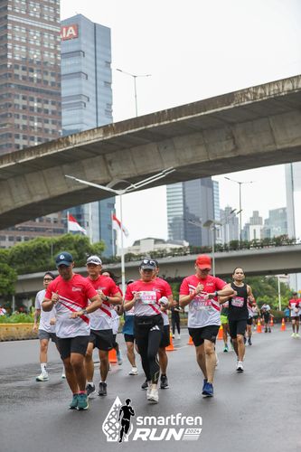 Race photo from Smartfren Run 2024