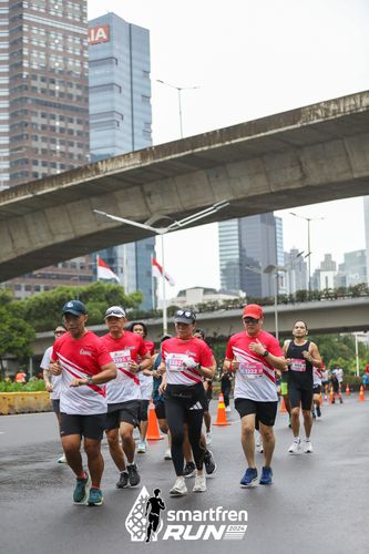 Race photo from Smartfren Run 2024