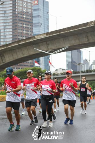 Race photo from Smartfren Run 2024