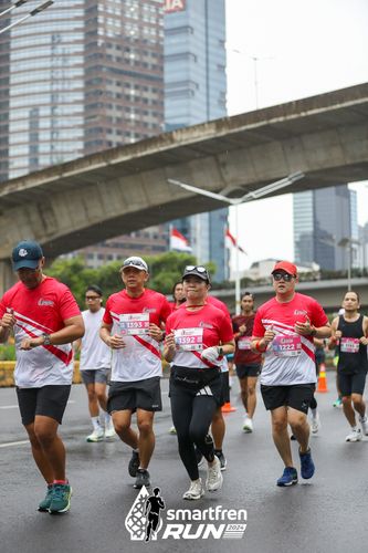Race photo from Smartfren Run 2024