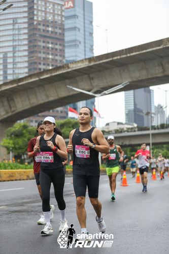 Race photo from Smartfren Run 2024