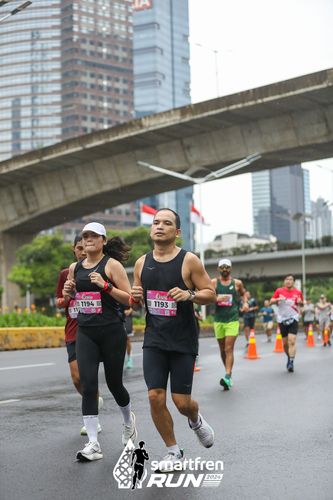 Race photo from Smartfren Run 2024