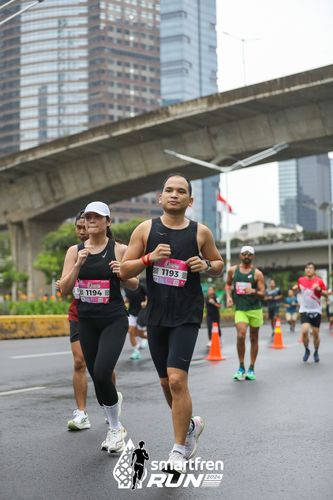 Race photo from Smartfren Run 2024