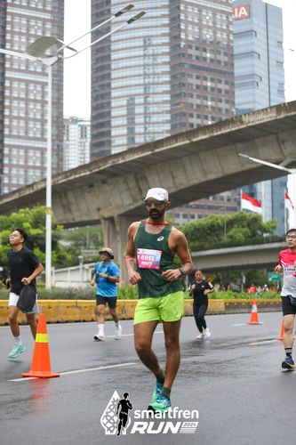 Race photo from Smartfren Run 2024