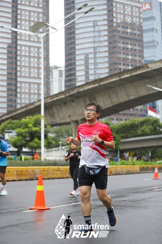 Race photo from Smartfren Run 2024