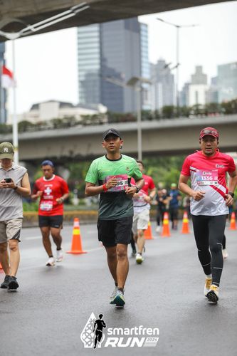 Race photo from Smartfren Run 2024