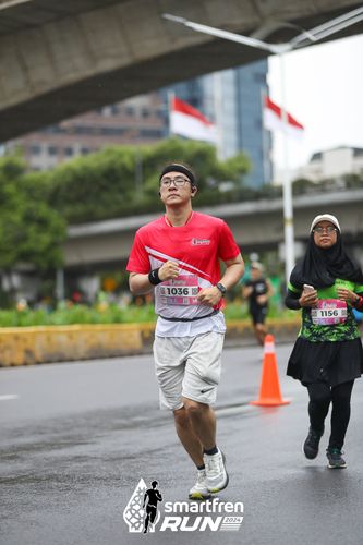 Race photo from Smartfren Run 2024