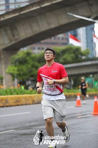 Race photo from Smartfren Run 2024