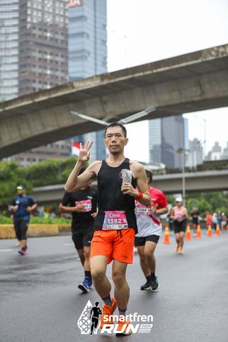 Race photo from Smartfren Run 2024