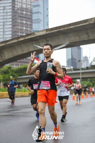 Race photo from Smartfren Run 2024
