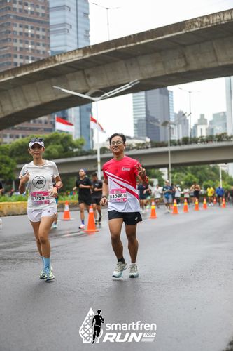 Race photo from Smartfren Run 2024