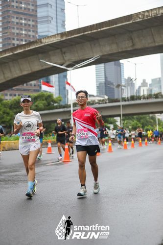 Race photo from Smartfren Run 2024