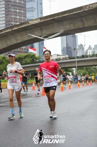 Race photo from Smartfren Run 2024