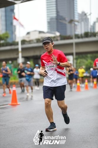 Race photo from Smartfren Run 2024