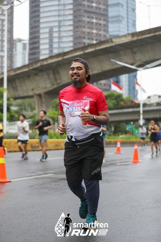 Race photo from Smartfren Run 2024