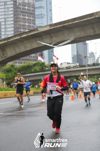 Race photo from Smartfren Run 2024