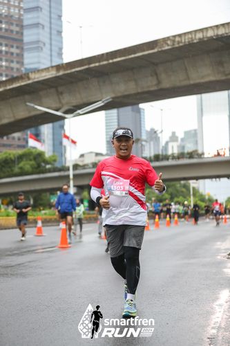 Race photo from Smartfren Run 2024