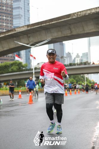 Race photo from Smartfren Run 2024
