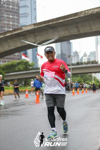 Race photo from Smartfren Run 2024