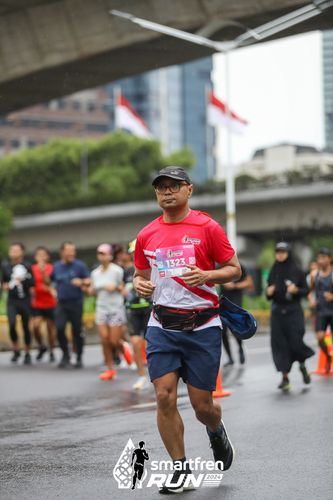 Race photo from Smartfren Run 2024