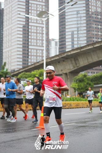 Race photo from Smartfren Run 2024