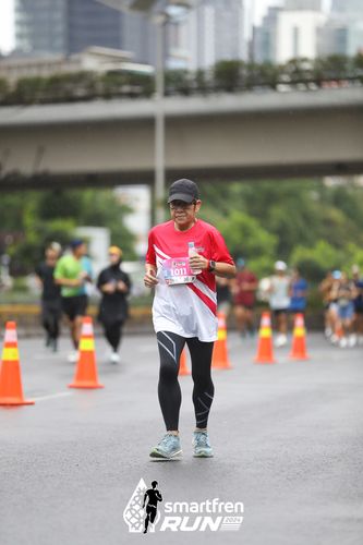 Race photo from Smartfren Run 2024