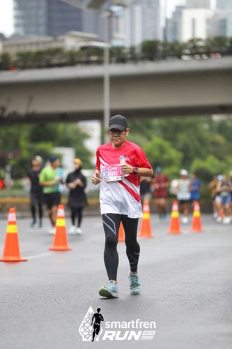 Race photo from Smartfren Run 2024
