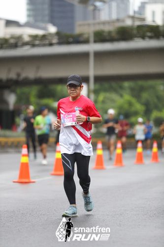 Race photo from Smartfren Run 2024