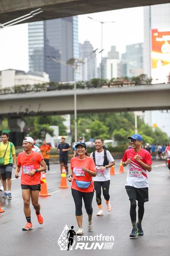 Race photo from Smartfren Run 2024